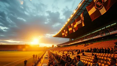 Orebro SK:s supporter faller under matchen mot Helsingborg