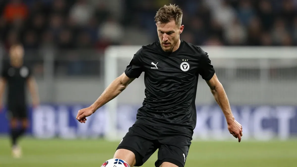 En licensierbar bild från Reuters Connect visar Philip Bonde under Örebro SK:s bortamatch i Superettan mot Västerås den...