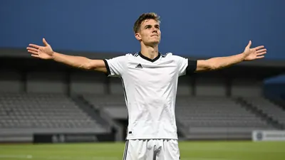 A licensable image shows Philip Bonde during Orebro SK's away Superettan match against Västerås on August 12, 2025